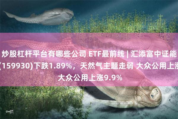 炒股杠杆平台有哪些公司 ETF最前线 | 汇添富中证能源ETF(159930)下跌1.89%，天然气主题走弱 大众公用上涨9.9%