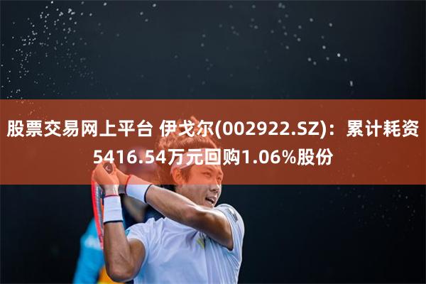 股票交易网上平台 伊戈尔(002922.SZ)：累计耗资5416.54万元回购1.06%股份