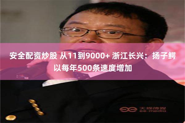 安全配资炒股 从11到9000+ 浙江长兴：扬子鳄以每年500条速度增加