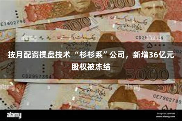 按月配资操盘技术 “杉杉系”公司，新增36亿元股权被冻结