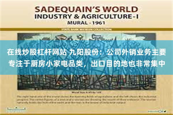 在线炒股杠杆网站 九阳股份：公司外销业务主要专注于厨房小家电品类，出口目的地也非常集中